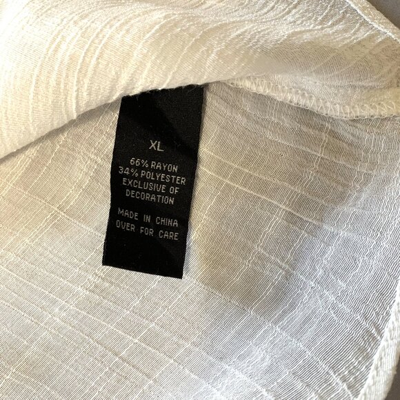 ByxBy & New York & Company Blouse Cardigan Embroidered Red Women Size XL, M - Picture 11 of 12